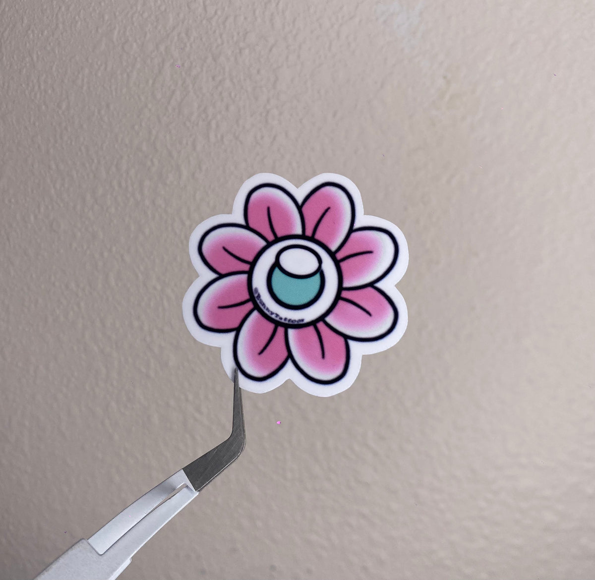 Pink Daisy Sticker